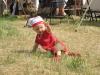 Unser Lagerbaby untersucht die Wiese