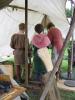 Die Jungs mit Matschie in seiner Schmiede